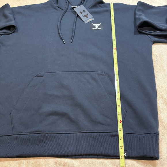 Project Rock Under Armour Hoodie Mens Large Heavyweight Terry Loose fit hoodie - Picture 5 of 6